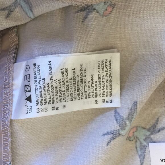 Divided Blue Bird Print Mini Skirt Size 4‎ - Picture 8 of 8